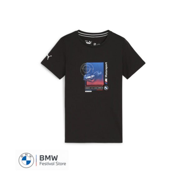 BMW M Motorsport Car Grafik T-Shirt Kids - Black, 152
