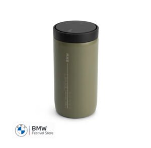 BMW Thermomug push 330ml - Green/Beige