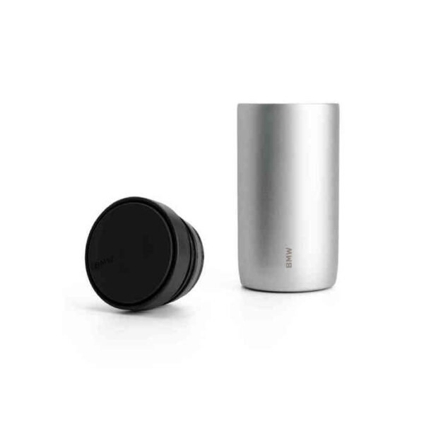 BMW Thermal mug push 330ml stainless - Silver
