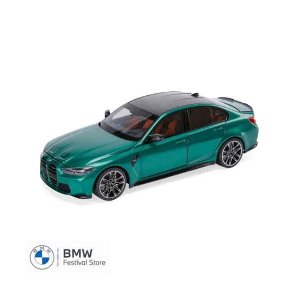 BMW M3 (G80) Miniature Model Car 1:18 - Green