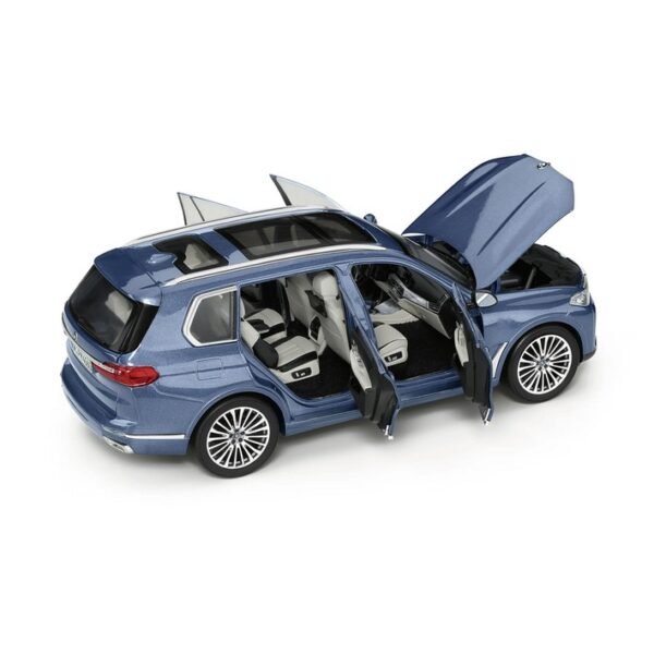 BMW X7 Miniature Model Car 1:18 - Blue