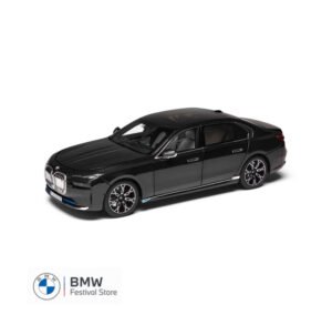 BMW i7 Miniature Model Car 1:18 - Black