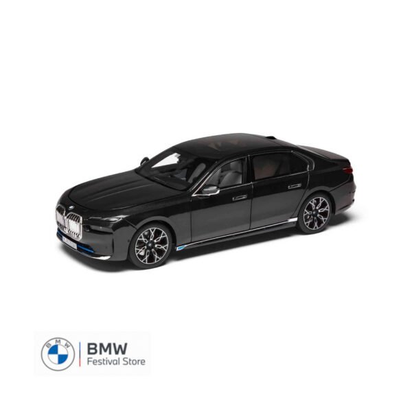 80435A8F295 BMW i7 Miniature Model Car 1:18 - Black