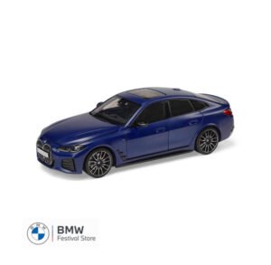 BMW i4 M50 Miniature Model Car 1:18 - Frozen Blue