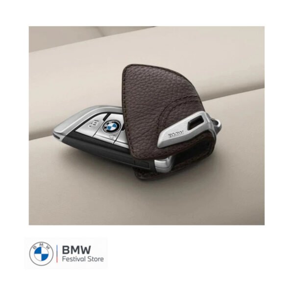 Original BMW Leather Key Case - Mocca