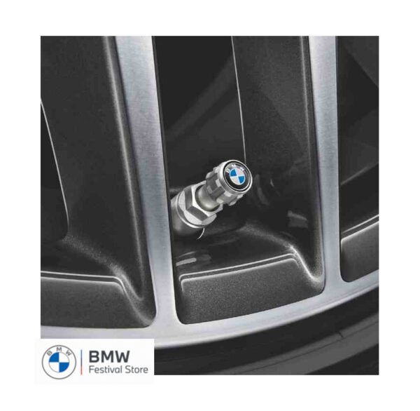BMW Car Wheel Tyre Stems Air Valve Caps Dust Covers - BMW Logo - 36122447401