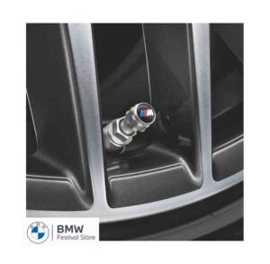 BMW Car Wheel Tyre Stems Air Valve Caps Dust Covers - M Logo - 36122447402
