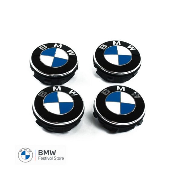 Genuine BMW Floating Center Wheel Cap Set for Exx Fxx Series - Diameter 65mm - 36122455269