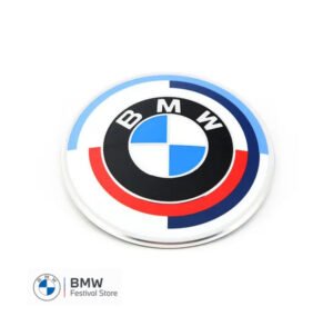 51148087196 Genuine Badge 50th Anniversary M Heritage Edition Roundel - Diameter 74mm - G20 3 series G80 M3