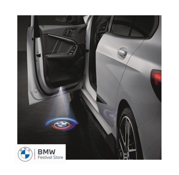 Genuine BMW 50th Year Anniversary LED door projectors - Diameter 50mm - 63315A64018