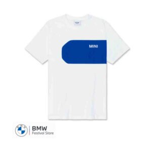 MINI T-Shirt Men's Car Face Detail - White and Blazing Blue, XL - 80145B32030