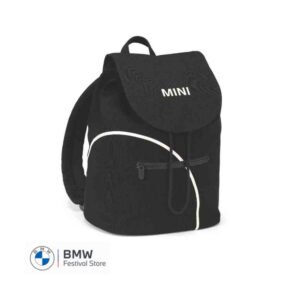 MINI Bag Backpack Outline Print - Black and White - 80225B320C4