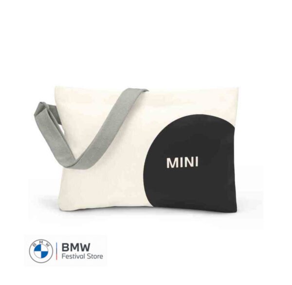 MINI Shoulder Bag Musette Car Face Detail - White and Black and Grey - 80225B320C7
