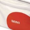 MINI Shoulder Bag Musette Car Face Detail - White and Rebel Red and Vibrant Silver - 80225B320C8