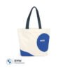80225B320C9 MINI Bag Shopper Car Face Detail Print - White and Blazing Blue and Indigo - 80225B320C9