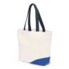 80225B320C9-2 MINI Bag Shopper Car Face Detail Print - White and Blazing Blue and Indigo - 80225B320C9