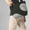 MINI Bag Shopper Car Face Detail Print - Black and Grey and White - 80225B320D0