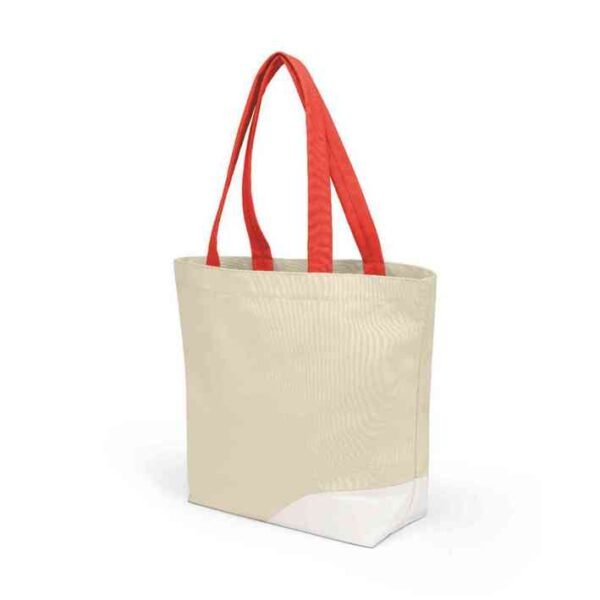 MINI Bag Shopper Car Face Detail Print - Vibrant Silver and White and Rebel Red - 80225B320D1