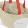MINI Bag Shopper Car Face Detail Print - Vibrant Silver and White and Rebel Red - 80225B320D1