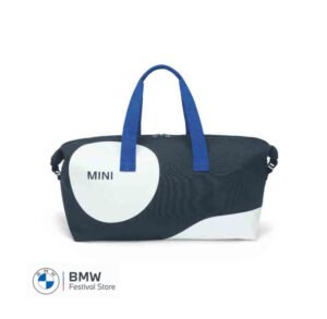MINI Bag Duffle Bag Car Face Detail Print - Indigo and White and Blazing Blue - 80225B320D2