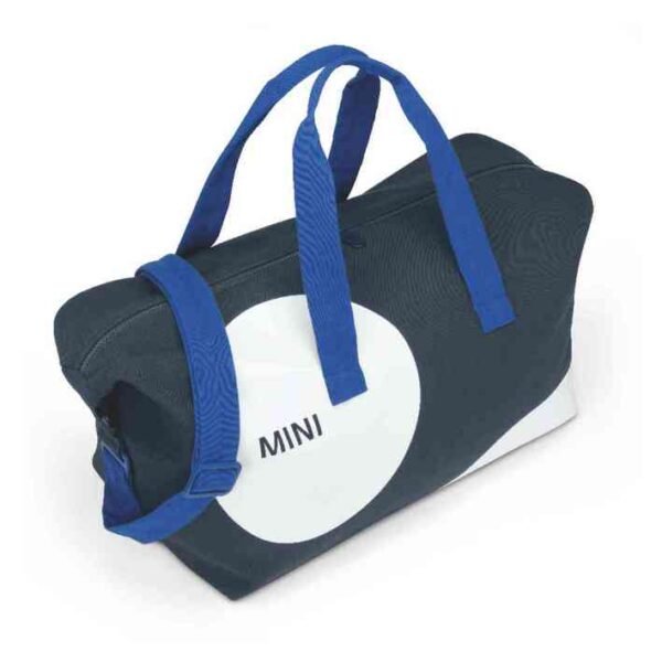 MINI Bag Duffle Bag Car Face Detail Print - Indigo and White and Blazing Blue - 80225B320D2