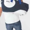 MINI Bag Duffle Bag Car Face Detail Print - Indigo and White and Blazing Blue - 80225B320D2