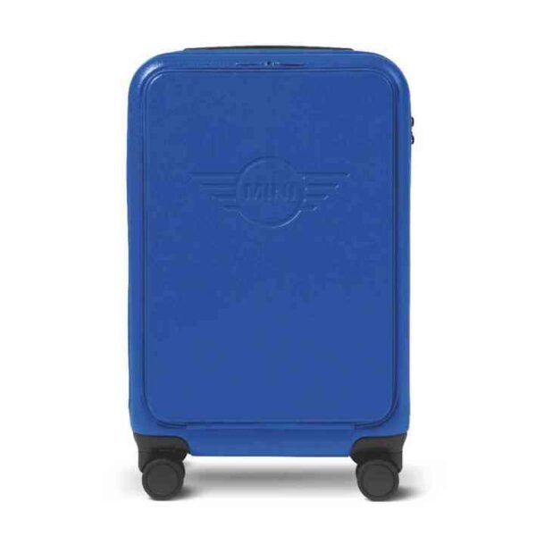 MINI Suitcase Cabin Trolley Spinner Wing Logo Debossed Hard Case - Blazing Blue - 80225B320D9