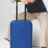 MINI Suitcase Cabin Trolley Spinner Wing Logo Debossed Hard Case - Blazing Blue - 80225B320D9