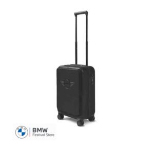 MINI Suitcase Cabin Trolley Spinner Wing Logo Debossed Hard Case - Black - 80225B320E0