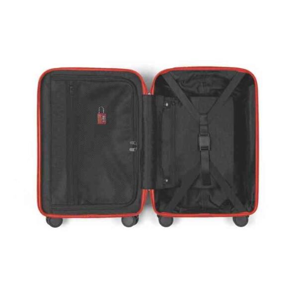 MINI Suitcase Cabin Trolley Spinner Wing Logo Debossed Hard Case - Rebel Red - 80225B320E1