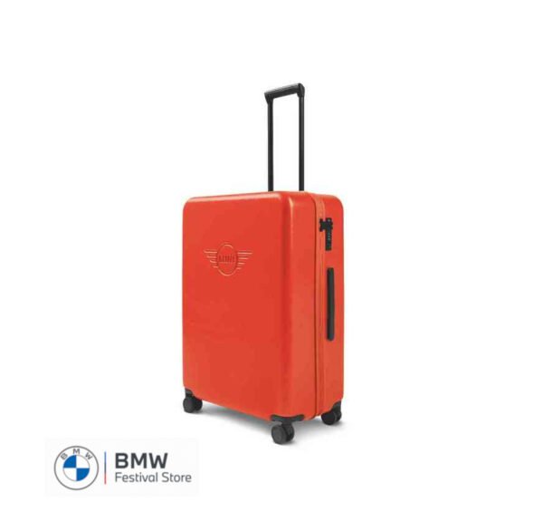 MINI Suitcase Debossed Wing Logo Trolley 76L - Rebel Red - 80225B320E4