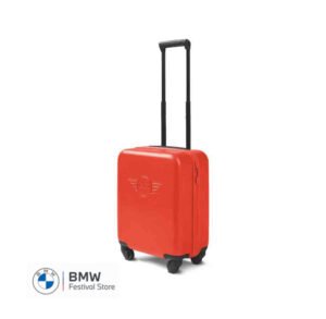 MINI Suitcase Childrens Kids Debossed Wing Logo Trolley - Rebel Red - 80225B320E6