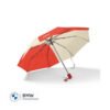 MINI Umbrella Foldable Car Face Detail - Rebel Red and Vibrant Silver - 80235B320F4