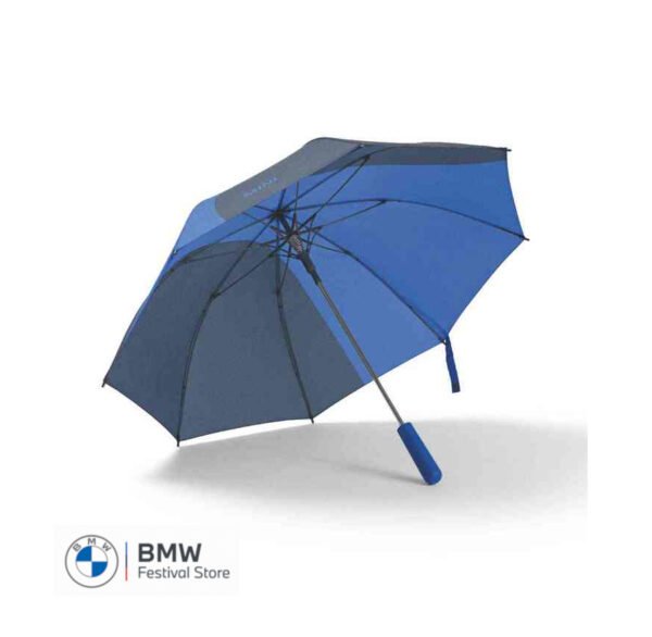 MINI Umbrella Walking Stick Car Face Detail - Indigo and Blazing Blue - 80235B320F5