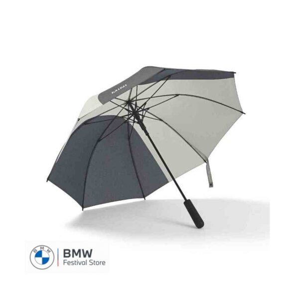 MINI Umbrella Walking Stick Car Face Detail - Black and Grey - 80235B320F6