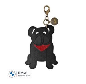 MINI Keyring Bulldog Charm Key Chain - Black - 80235A51694