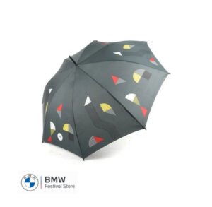 80235A51698 MINI Umbrella Walking Stick Graphics - Black and Grey - 80235A51698