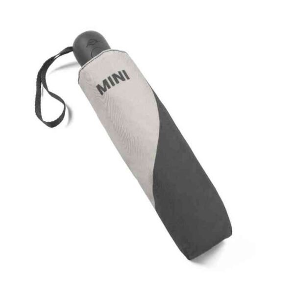 MINI Umbrella Foldable Car Face Detail - Black and Grey - 80235B320F3