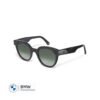MINI Sunglasses Panto Cut-Out Black 3D Car Face - Dark Green Lenses - 80255B32115