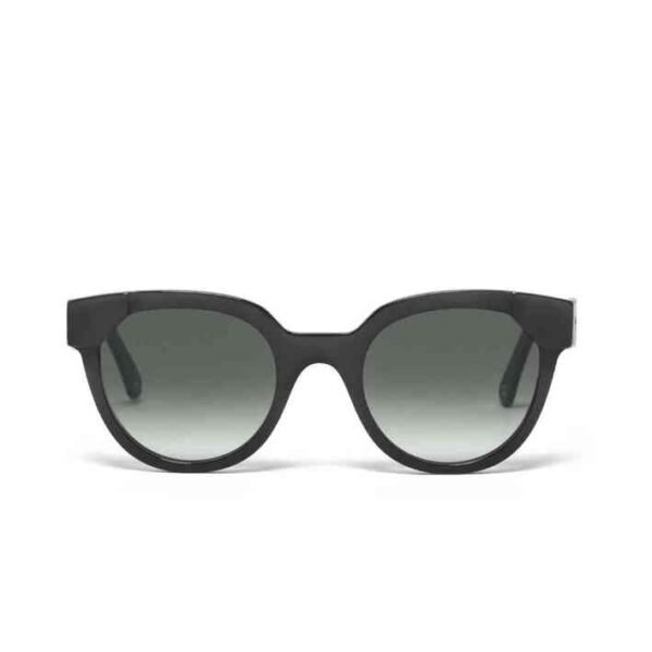 MINI Sunglasses Panto Cut-Out Black 3D Car Face - Dark Green Lenses - 80255B32115