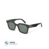 MINI Sunglasses D-Frame Cut-Out Black 3D Car Face - Dark Green Lenses - 80255B32116