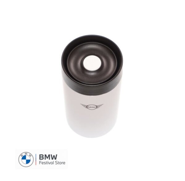 MINI Travel Coffee Tea Hot Drinks Mug - White and Black - 80282864216