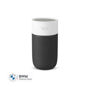 MINI Colour Block Travel Mug 300ml - Black and White - 80285B32106