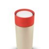 MINI Colour Block Travel Mug 500ml - Vibrant Silver / Rebel Red and White - 80285B32110