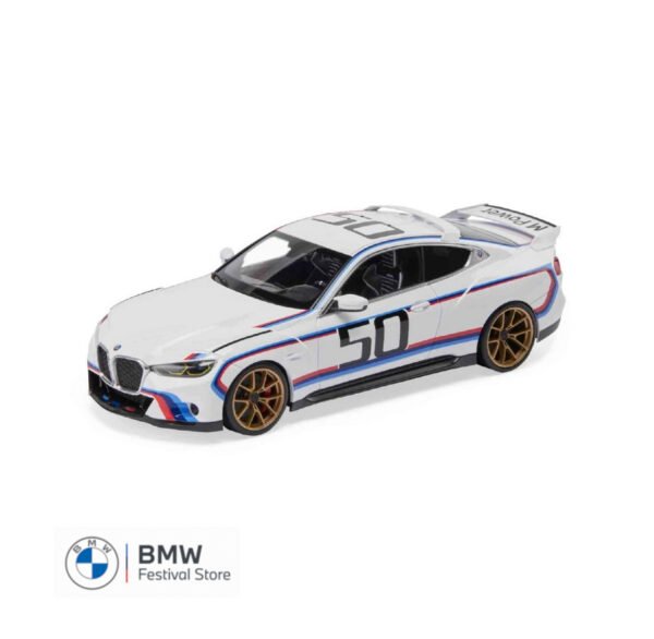 BMW Miniature CSL BJ 2022 3.0 Model Car 1:18 - White