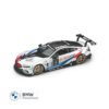 BMW Miniature M8 Racing Livery Model Car 1:18 - White Autosport