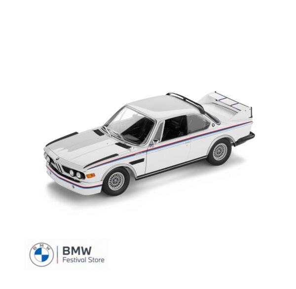 BMW Miniature 3.0 CSL Model Car 1:18 - White