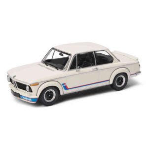 BMW Miniature iconic 1973 BMW 2002 Turbo Model Car 1:18 - White