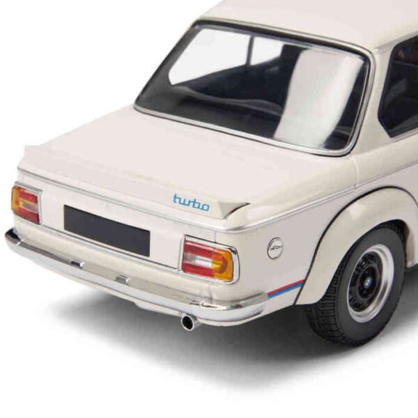 BMW Miniature iconic 1973 BMW 2002 Turbo Model Car 1:18 - White