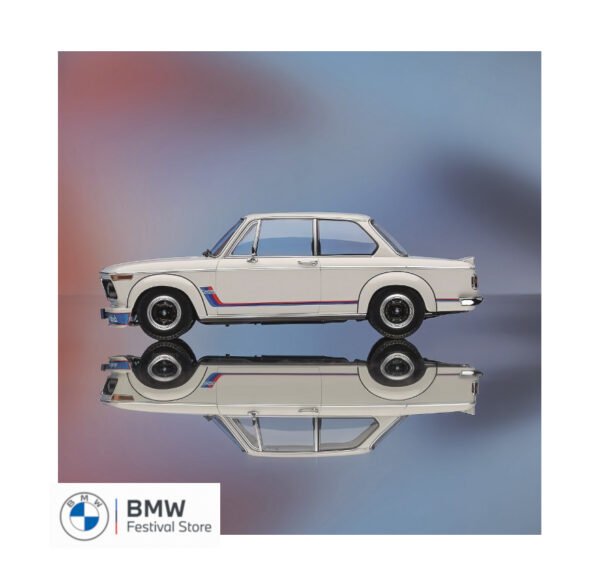 BMW Miniature iconic 1973 BMW 2002 Turbo Model Car 1:18 - White